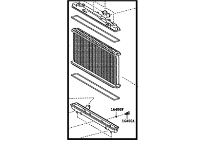 Toyota 16400-0P350 Radiator Assembly