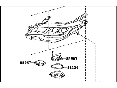 2013 Toyota Avalon Headlight - 81110-07121