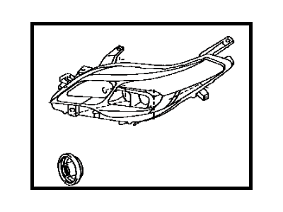 Toyota 81145-07130 Passenger Side Headlight Unit Assembly