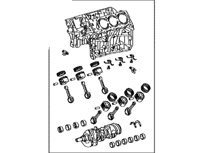 Toyota 11400-0V100 Block Assembly, Short