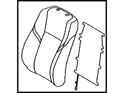 Toyota 71074-07320-A2 Front Seat Back Cover, Left(For Separate Type)