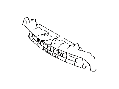 Toyota 52611-07060 ABSORBER, Front Bumper