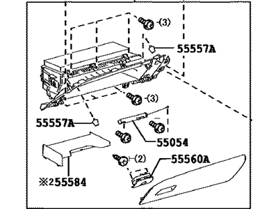 Toyota Avalon Glove Box - 55303-07020-C0