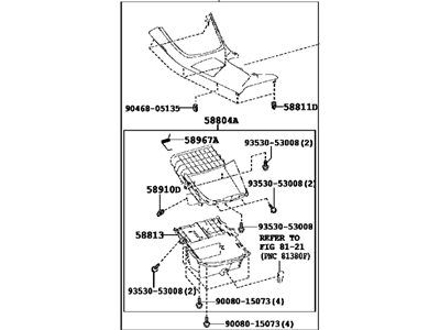 Toyota 58805-07070-C1 Panel Sub-Assembly, Cons