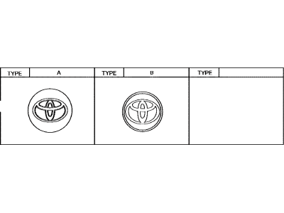 Toyota 42603-07010 Wheel Hub Ornament Sub-Assembly