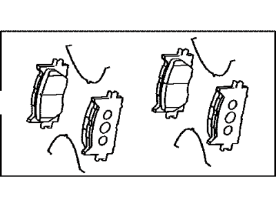 Toyota 04465-07010 Front Disc Brake Pad Kit