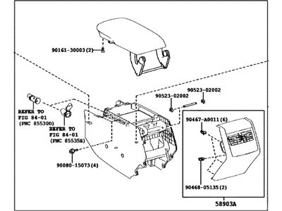 Toyota 58810-07120-C5 Box Assembly, Console