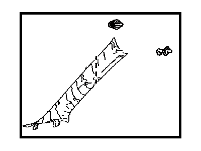 Toyota 62220-07010-B1 GARNISH Assembly, Front Pillar