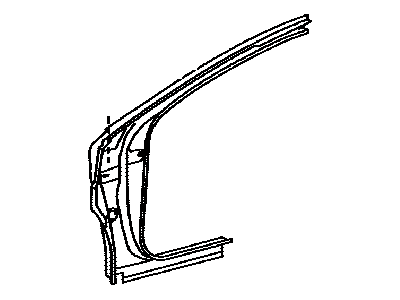 Toyota 61131-07020 Pillar, Front Body, Upper