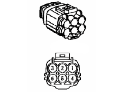 Toyota 90980-11290 Housing, Connector F