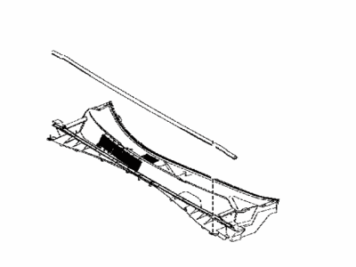 Toyota 55708-0E071 LOUVER Sub-Assembly, Cow