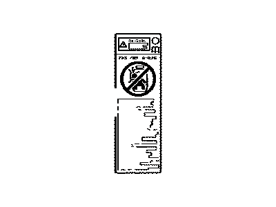 Toyota 74596-53011 Label, Side Air Bag