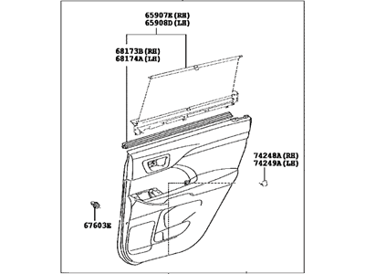 Toyota 67630-0E472-C5 Panel Assembly, Rear Door