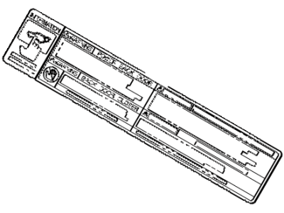 Toyota 74528-0E020 Label, Back Door Caution