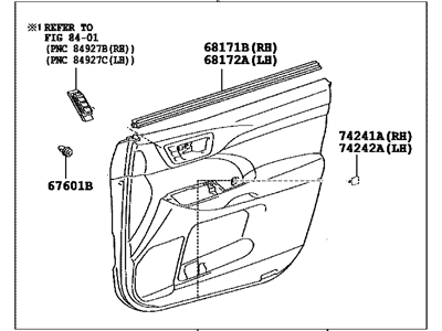 Toyota 67610-0E322-C6 Panel Assembly, Front Door