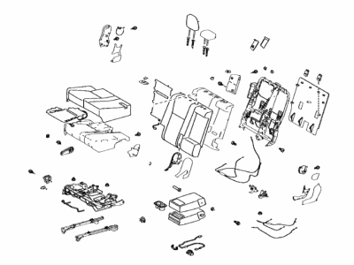 Toyota 71300-0E590-B6 Seat Assembly, Rear RH