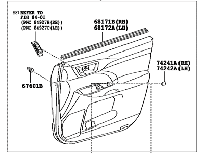 Toyota 67620-0E551-C1 Panel Assembly, Front Door