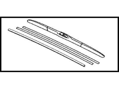 Toyota 85222-0E050 Front Wiper Blade, Left