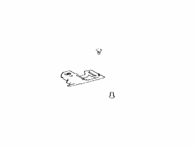 Toyota 58674-0E071 Pad, Rear Floor Silencer