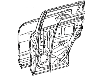 Toyota 67004-0E110 Panel Sub-Assembly, Rear D