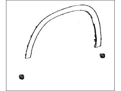 Toyota 75085-0E010 MOULDING Sub-Assembly, F