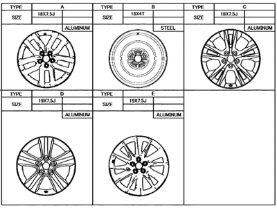 Toyota 42611-0E260 Wheel, Disc