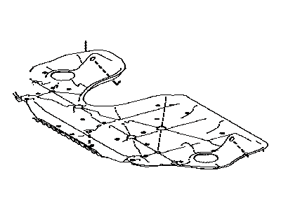 Toyota 51420-0E010 Cover Assembly, Engine U