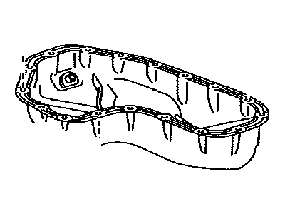 Toyota 12102-0P041 Pan Sub-Assembly, Oil, N