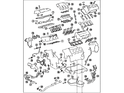 Toyota 04112-36053 Gasket Kit, Engine Valve Grind