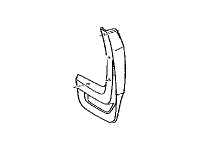 Toyota 76626-0E010 MUDGUARD, Quarter Panel