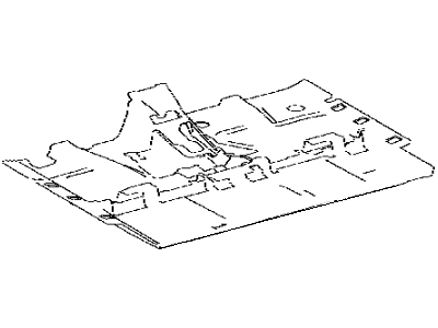 Toyota 58563-0E010 Silencer, Front Floor