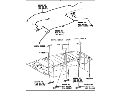 Toyota 63300-0EF20-A0 HEADLINING Assembly, Roof