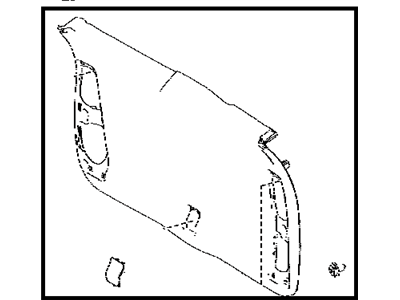 Toyota 64780-0E060-C0 Panel Assembly, Back Doo