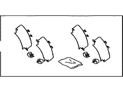 Toyota 04946-0E060 SHIM Kit, Anti SQUEAL