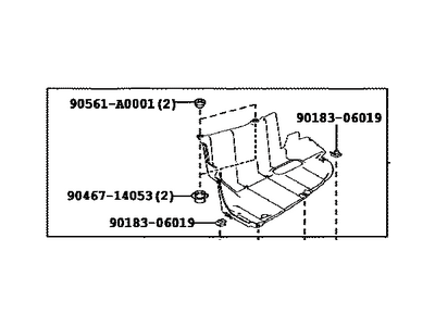 Toyota 58724-0E060 Protector, Luggage Compartment Side Cover