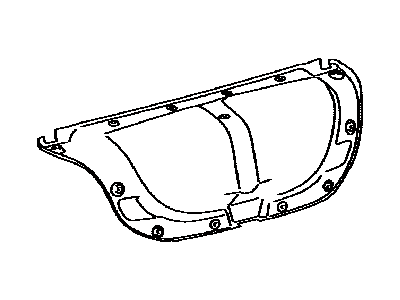 Toyota 64719-33070-C0 Cover, Luggage Compartment Door