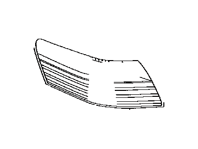 Toyota 81551-33460 Lens & Body, Rear Combination