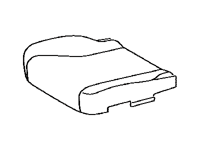 Toyota 71072-33E20-E1 Front Seat Cushion Cover, Left(For Separate Type)