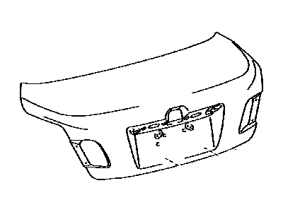 Toyota 64401-33400 Panel Sub-Assembly, Luggage