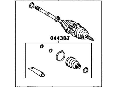 2010 Toyota Camry Axle Shaft - 43470-39545