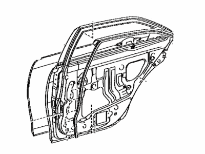 Toyota 67003-33171 Panel Sub-Assy, Rear Door, RH