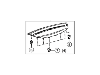 Toyota 55981-06040-E0 GARNISH, DEFROSTER Nozzle