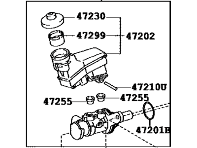 2007 Toyota Camry Master Cylinder Repair Kit - 47201-33450