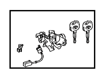Toyota 69055-33420 Cylinder & Key Set, Luggage Compartment Lock