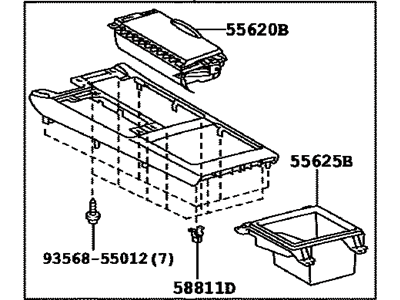 Toyota 58805-33250-B0 Panel Sub-Assembly, Cons