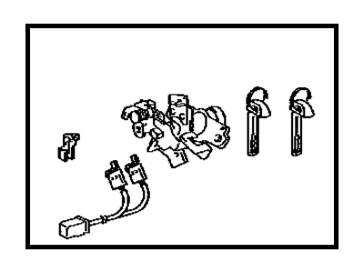 Toyota 69055-33450 Cylinder & Key Set, Luggage Compartment Lock