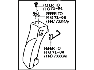 Toyota 71550-33291-B3 Back Assembly, Rear Side S