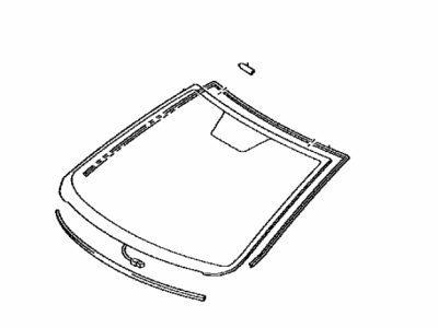 Toyota 56101-33582 Glass Sub-Assembly, Wind