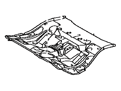 Toyota 58211-33142 Pan, Center Floor