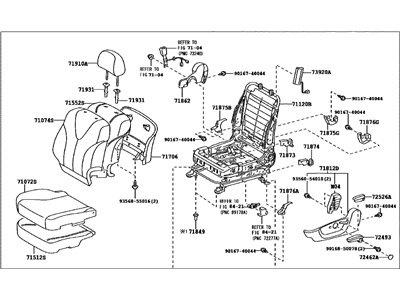 Toyota 71200-33R41-E0 Seat Assembly, Front LH